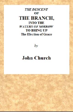 [Gutenberg 58548] • The Descent of the Branch into the Waters of Sorrow, to Bring up the Election of Grace / Being the Substance of a Sermon, Preached by J. Church, of the Surrey Tabernacle